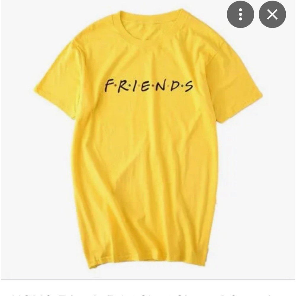 Friends t shirt in yellow🥰